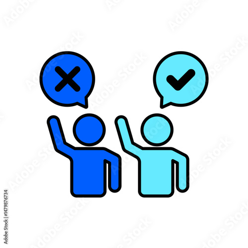 Icon a vote, isolated against a clean background.