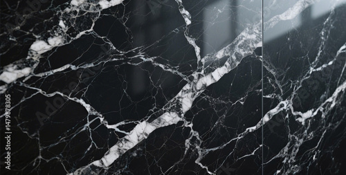 Black marble texture dark stone background elegant pattern surface abstract granite design wall material