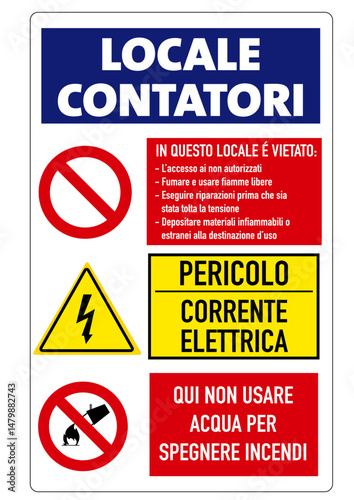 Cartello Locale Contatori