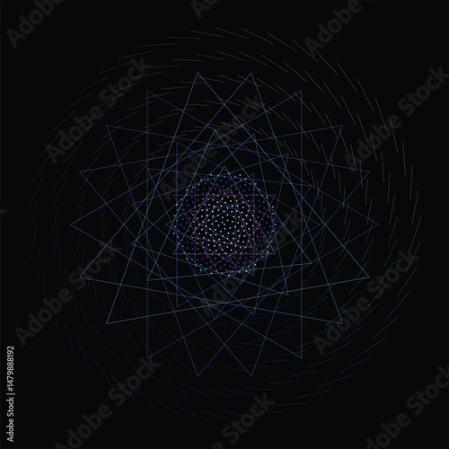 Enigmatic Dance of Celestial Lights In The Vast Cosmos