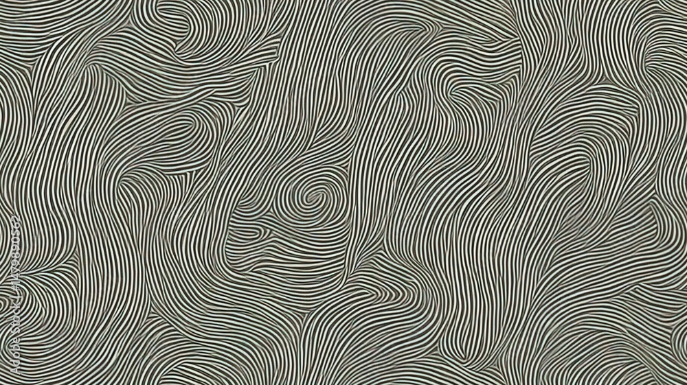 Obraz premium Abstract Swirls in Taupe: An elegant and sophisticated abstract design featuring swirling lines in shades of taupe and beige. The seamless pattern creates a calming and luxurious visual texture. 