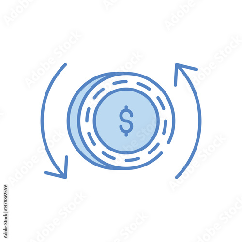 Cashback  icon vector stock illustration