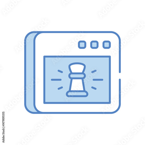 Market strategy icon vector stock illustration