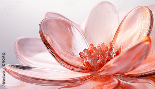 AI generator image of Crystal flower, Assorted Colorful Crystal Flower Gems and Beads 