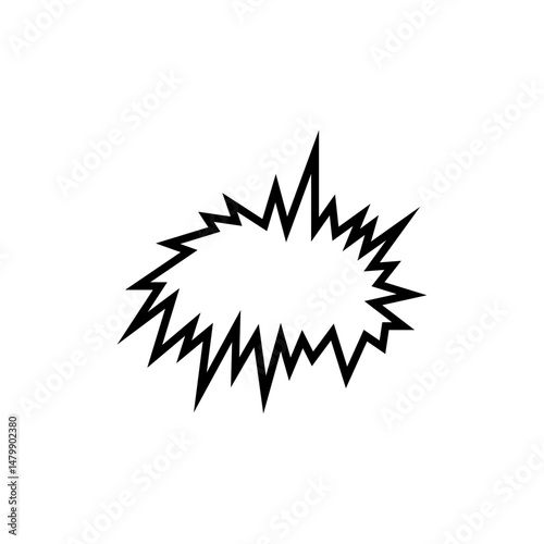 Blank bubble speech comic design