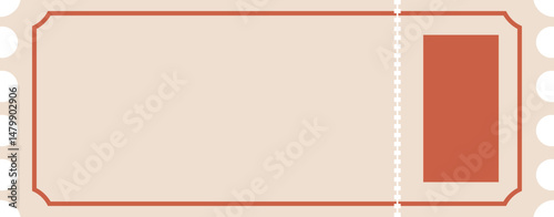 Coupon Ticket and Label Shape Vintage