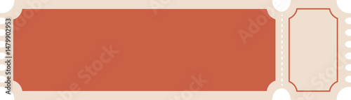 Coupon Ticket and Label Shape Vintage