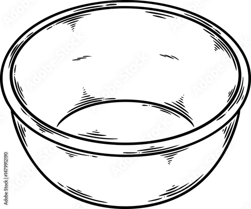 bowl hand drawn