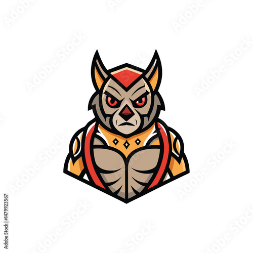 Flat and Minimal tattoo logo vector illustration isolated on white background