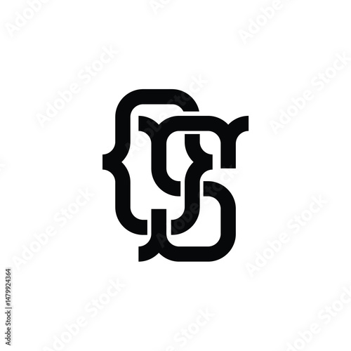 OS monogram logo design letter text name symbol monochrome logotype alphabet character simple logo