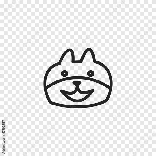 Dog icon. Vector illustration.