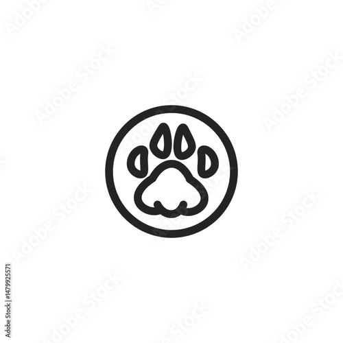 Dog icon. Vector illustration.