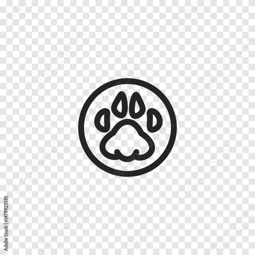 Dog icon. Vector illustration.