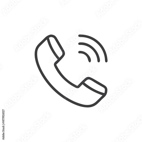 Phone Call Icon for Contact Pages, Customer Service Portals, Communication Apps and Business Directory Listings