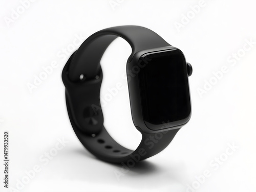 Sleek Wrist Tech: A close-up shot of a modern smartwatch, exuding contemporary design and technological sophistication. Captures the essence of wearable innovation.