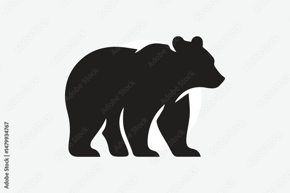 Obraz premium silhouette of bear