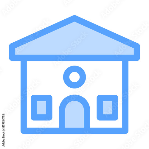 sweet home icon blue