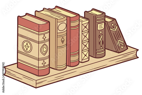 4 old books, antique books, vintage books, leather bound books, weathered books, stack of books, books on shelf, library books, hardcover books, books on wood shelf, bookstore, book collection, book d