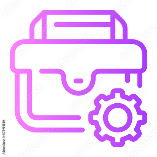 work process gradient icon