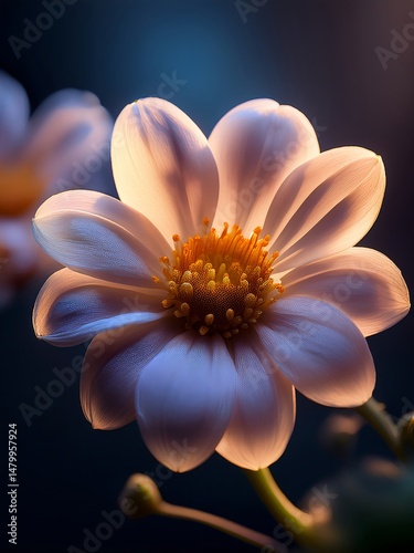 Single flower soft colours wallpaper 