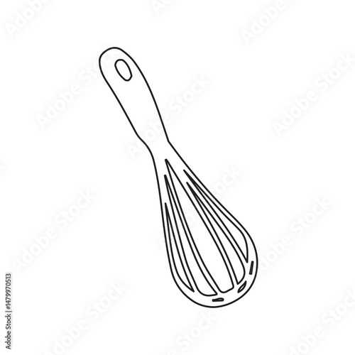 whisk line icon