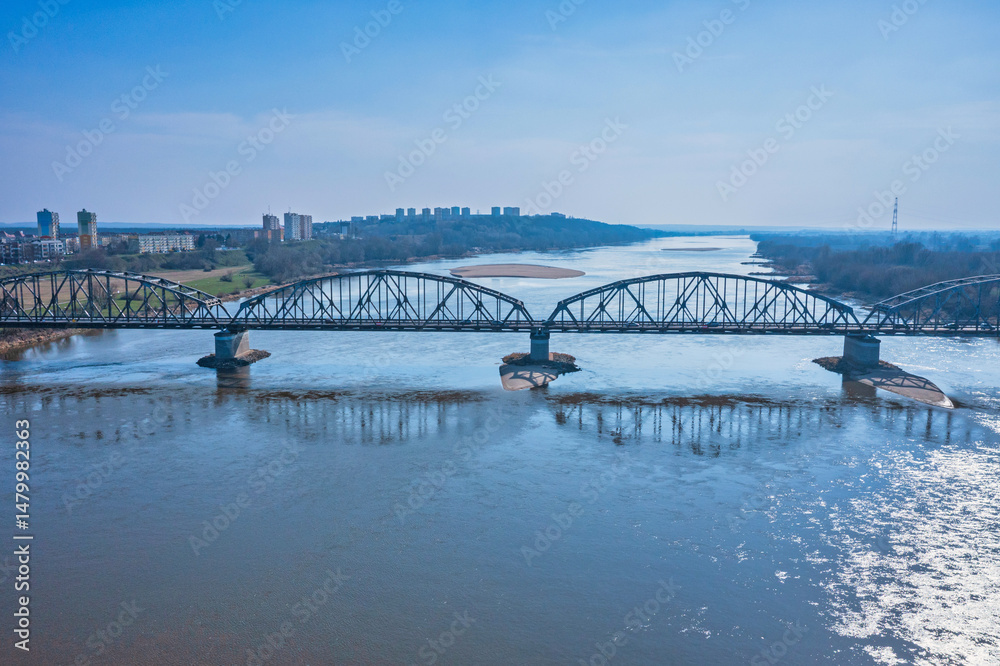 Naklejka premium Beautiful architecture of the Granaries in Grudziadz by the Wisla river, Poland.