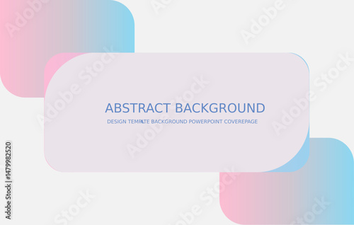 Presentation background with transparent pattern on pastel gradient background in geometric shape