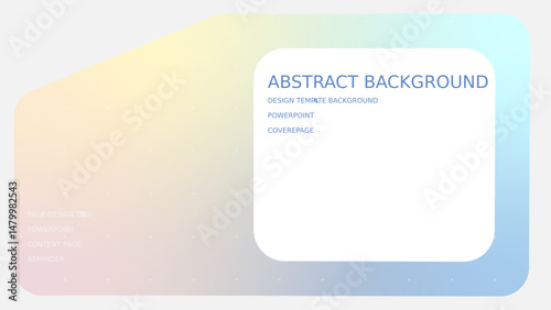 Presentation background with transparent pattern on pastel gradient background in geometric shape