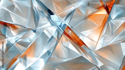 Abstract crystal shards background