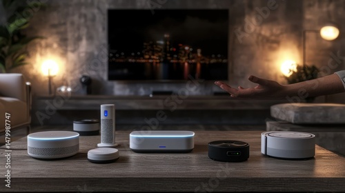 Smart home technology devices display
