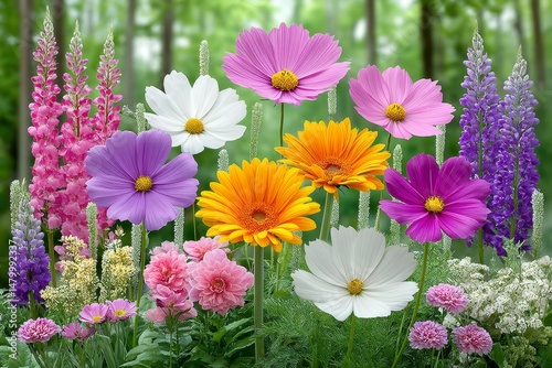 A garden filled with various species of flowers in every color imaginable