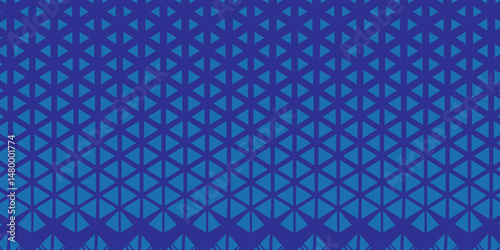 Triangles Halftone Pattern Vector Abstract Geometric Technology Background. Triangular Half Tone Texture