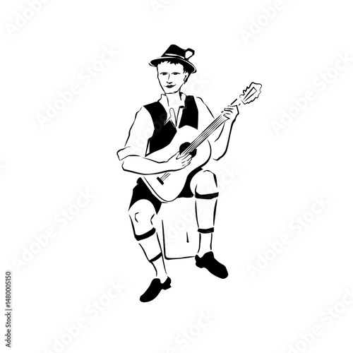 Bayerischer Musikant und Musiker