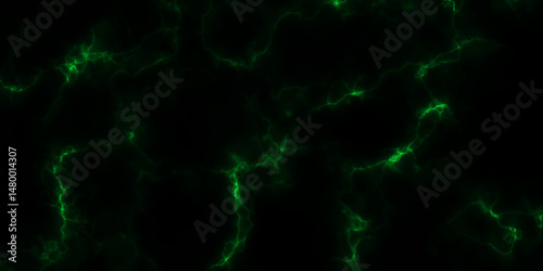 Green lightning bolt, abstract plasma background. Abstract lighting bolt. Illustration. Vector.	