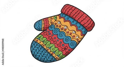 Cozy winter mittens colorful design perfect for cold weather happiness guaranteed