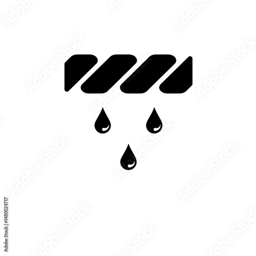 Wring Out Laundry, Squeeze Cloth, Squeezing Solid Flat Vector Icon Isolated on White Background.