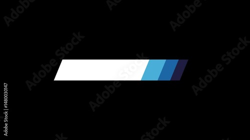 Corporate lower third title bar with transparent background for professional video overlays and modern interface design