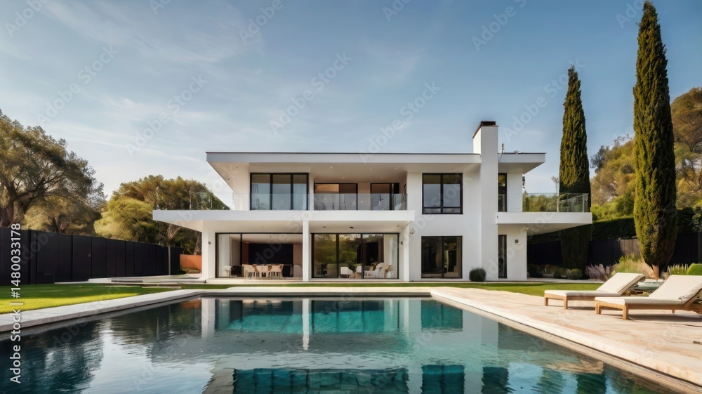 Fototapeta premium luxury swimming pool