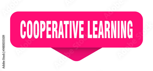 cooperative learning sticker. cooperative learning sign on transparent background