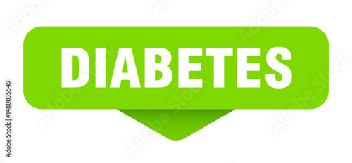 diabetes sticker. diabetes sign on transparent background