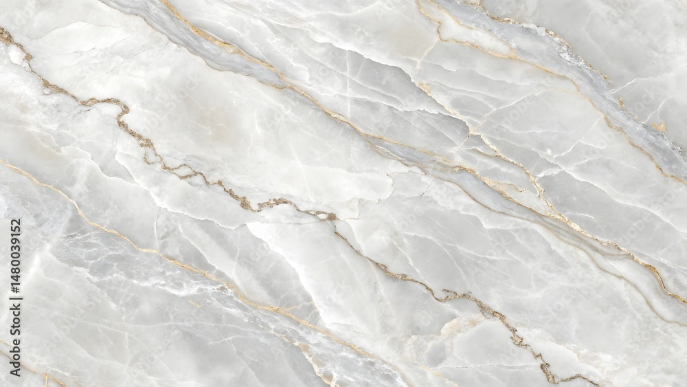 Obraz premium Luxurious white marble texture with golden veins elegant and sophisticated background