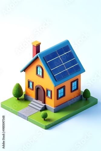 house with solar panels