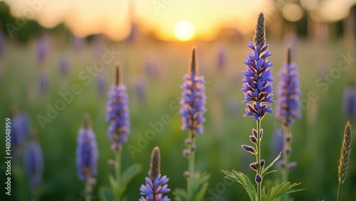 field of lavender flowers