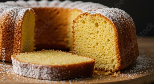 Delicious homemade pound cake dusted with powdered sugar perfect for any occasion pure indulgence