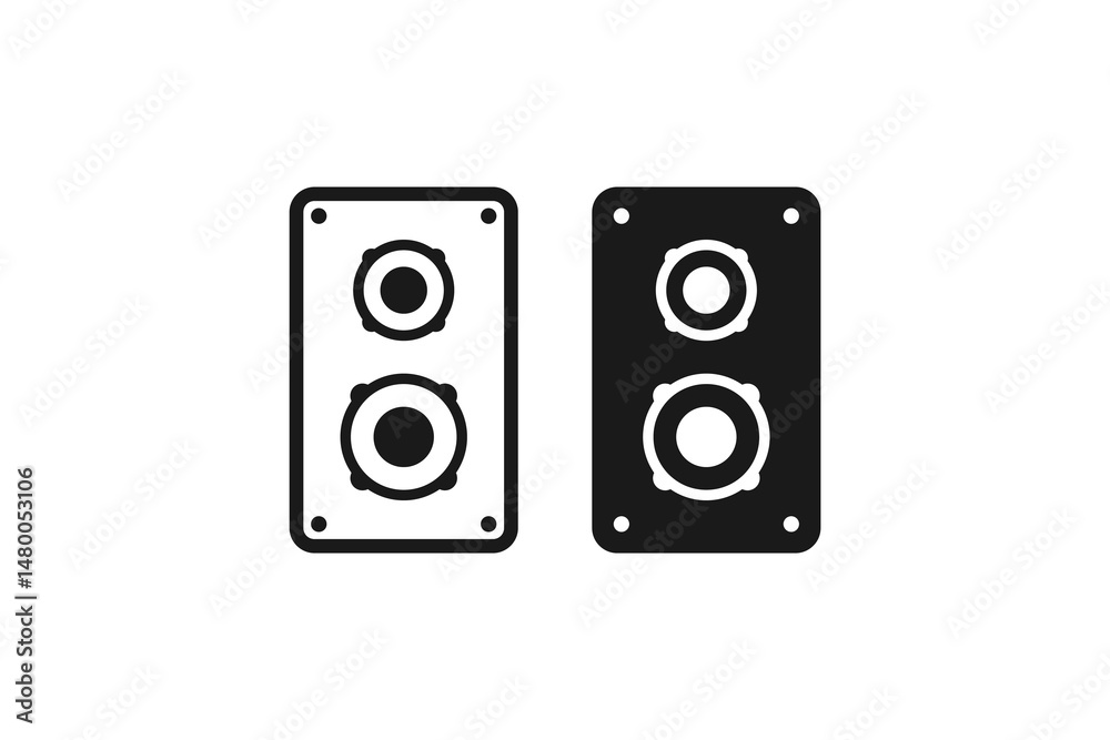 sound speaker tool icon and outline sound speaker tool icon and outline
