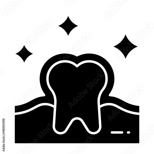 Enamel glyph icon