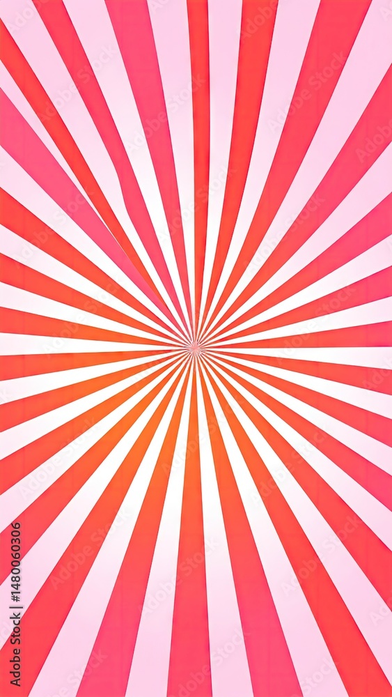 Fototapeta premium Pink and Red Sunburst