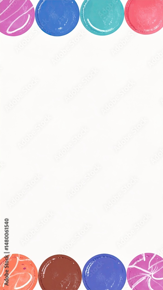 Obraz premium Colorful Circle Border