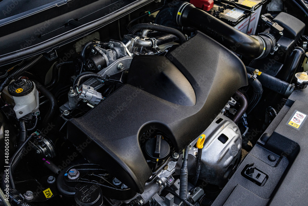 Fototapeta premium Automobile engines, machinery used in traffic