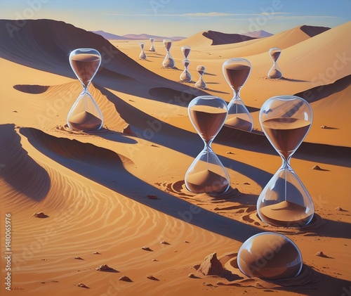 The surreal passing of time and the limited time between the length of time that actually exists